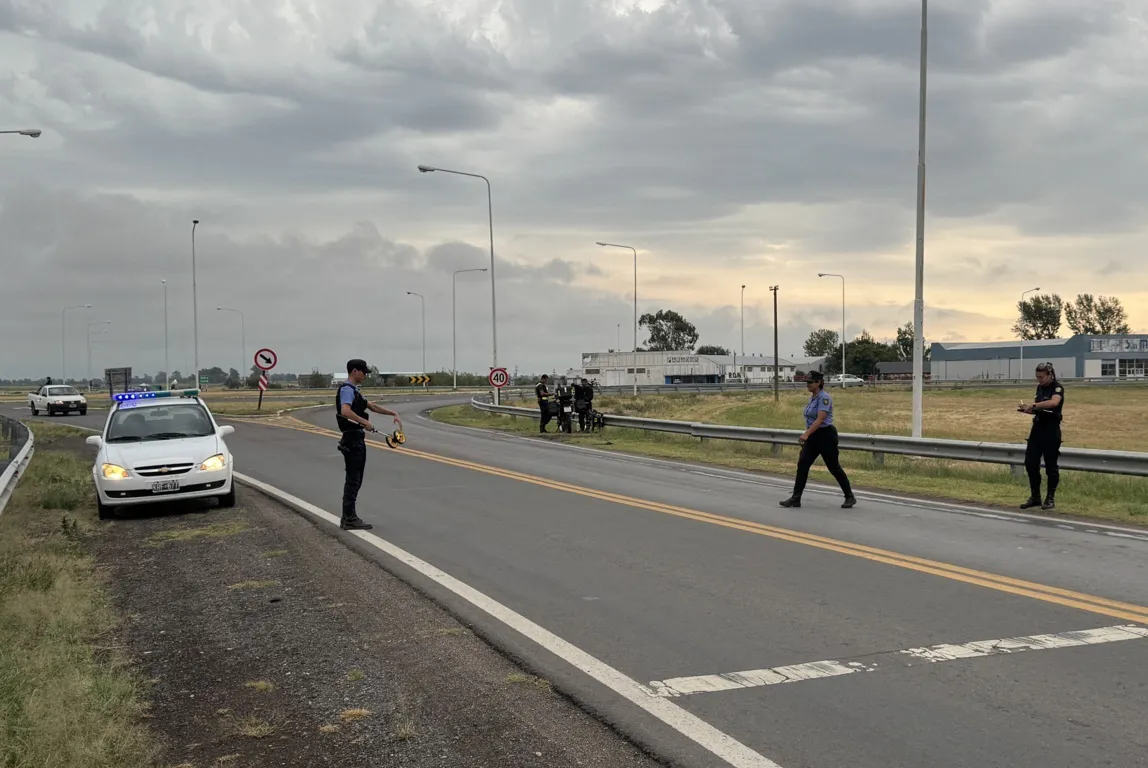 caida motociclista rotonda 1 FILE