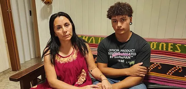 Matias Rodriguez y su mamá