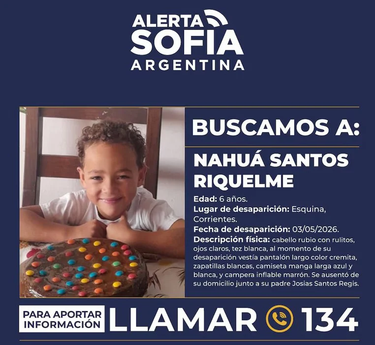 ALERTA SOFIA CORRIENTES