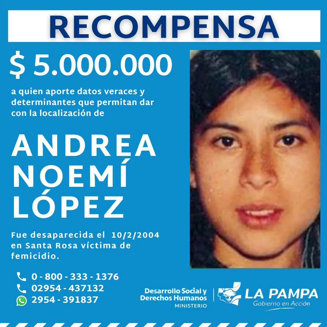 Andrea Lopez recompensa