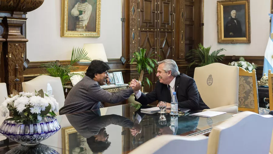 evo morales y alberto