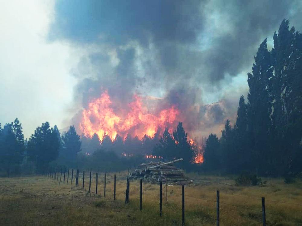 incendios en el sur
