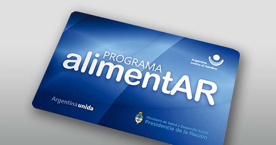 TARJETA ALIMENTAR IMAGEN