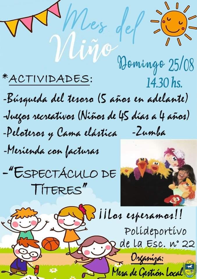 FESTEJOS DIA DEL NIÑO AFICHE 2019