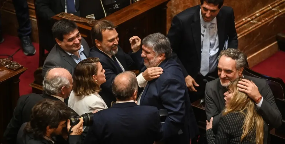 kirchnerismo festejo congreso 