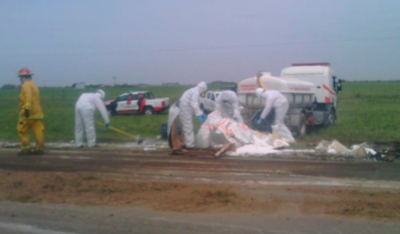 vuelco ruta agroquimicos