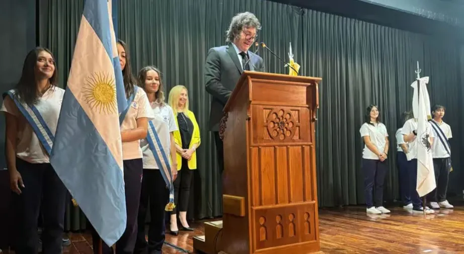 Milei en la escuela