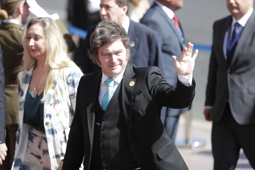 El presidente Javier Milei en el Foro de Madrid