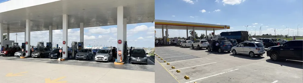 estaciones de servicio realico llenas ypf shell