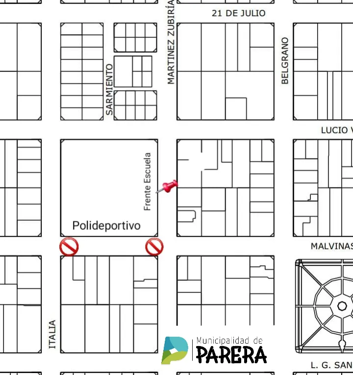 CORTE DE CALLES PARERA