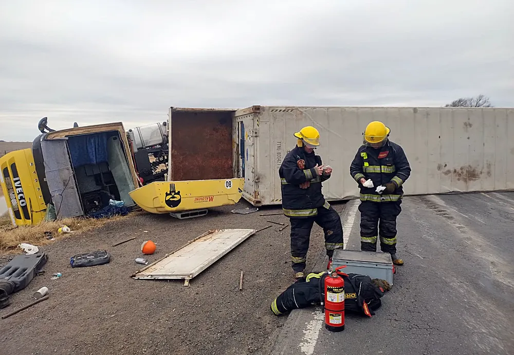 vuelco camión bananas 4