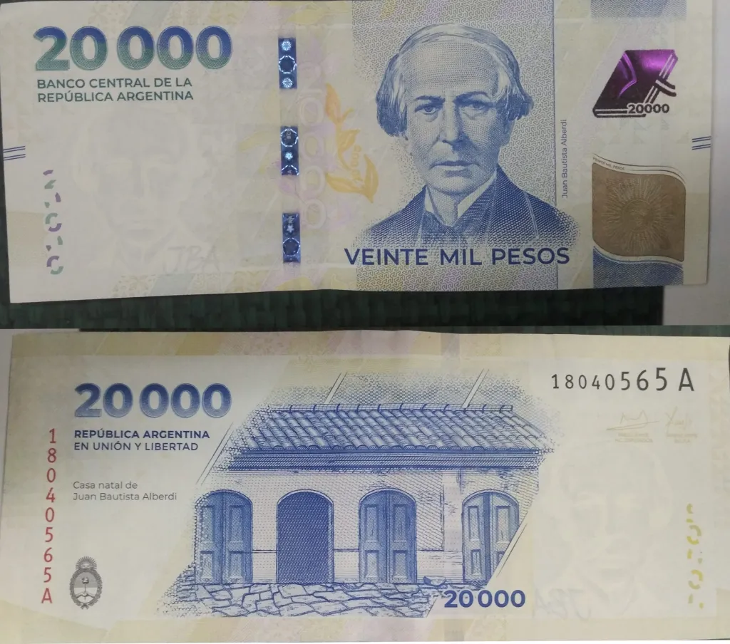 PESOS BILLETES 20.000