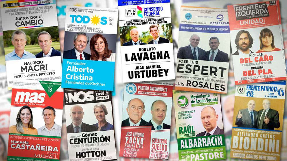 Todos los candidatos nacionales