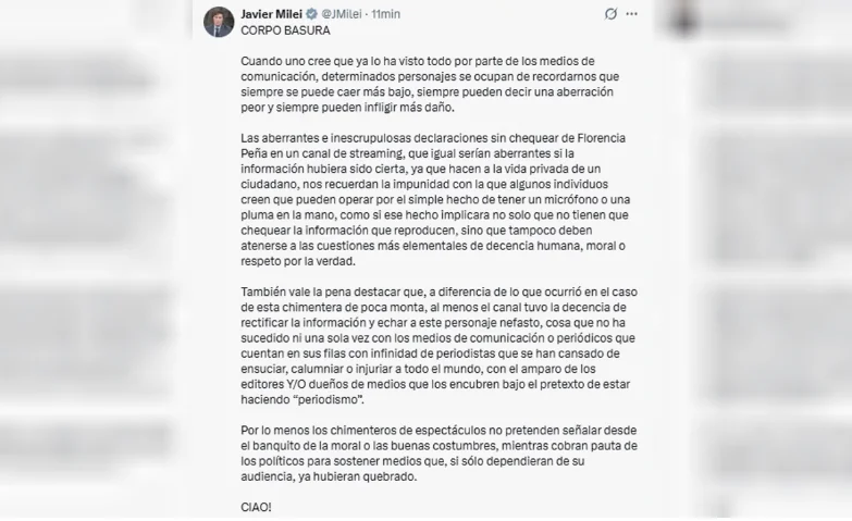 Milei Flor Peña 1