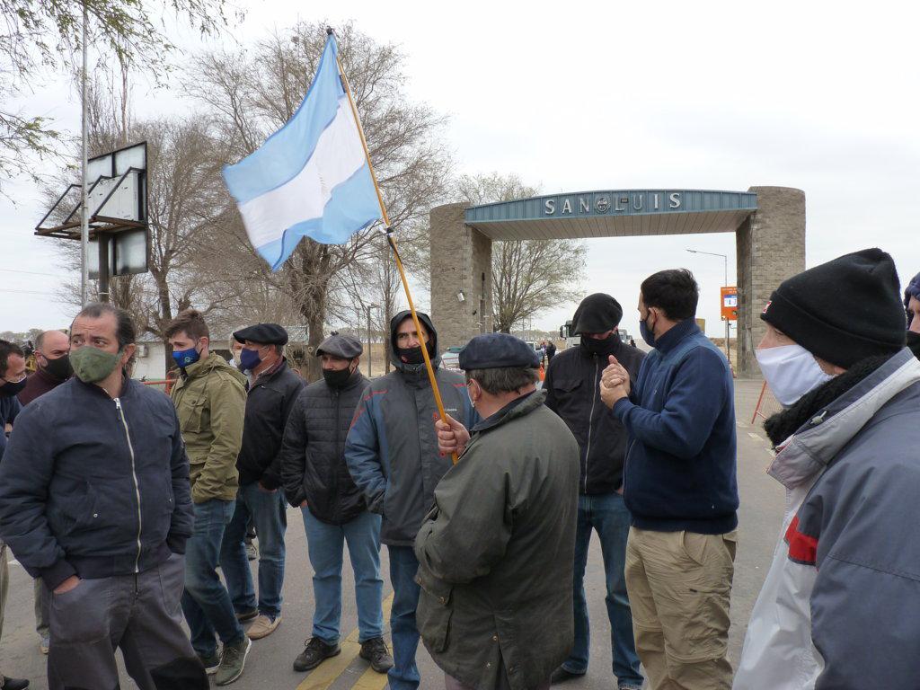 corte ruta 188 arco san luis