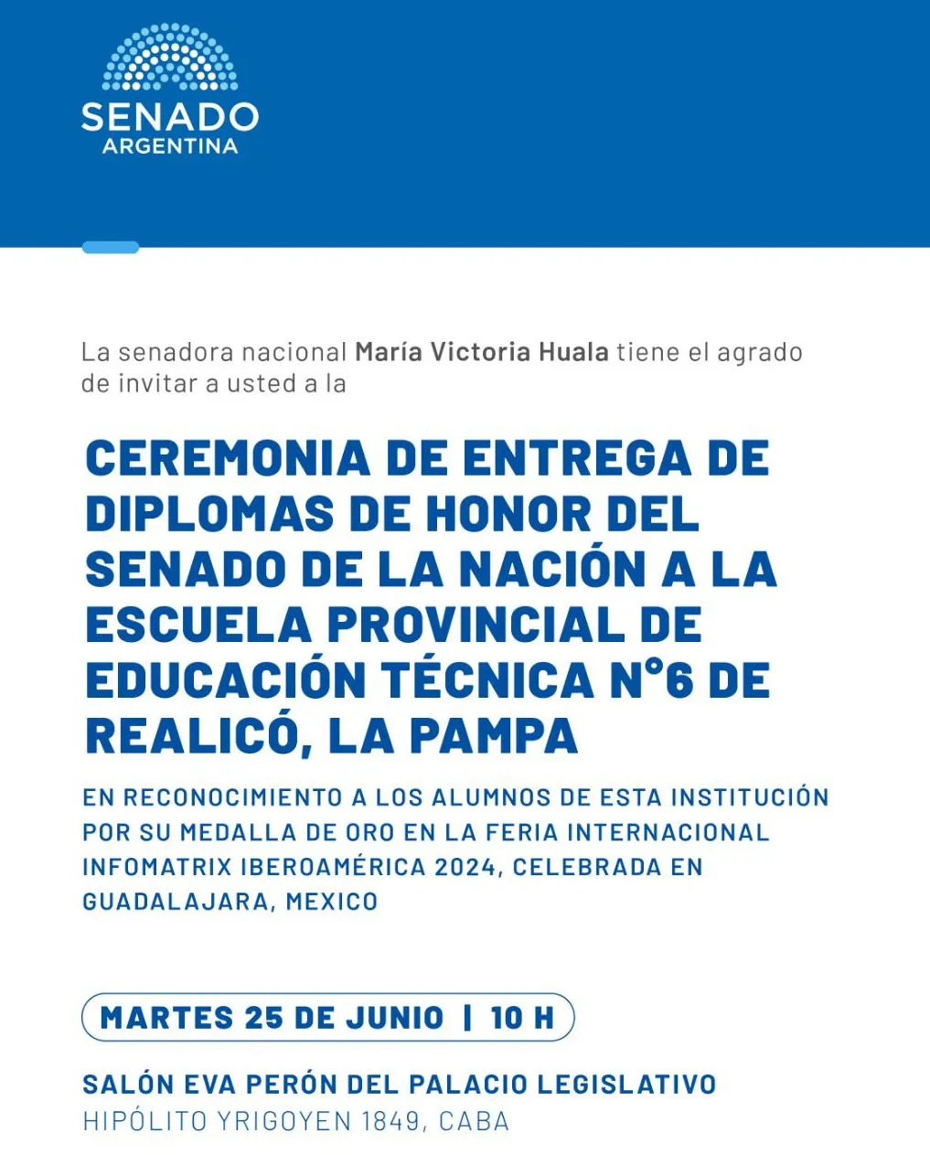 invitacion senado pp