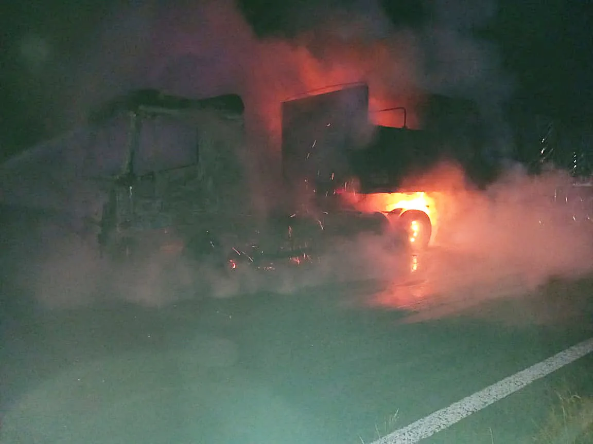 incendio camión lacteos 3
