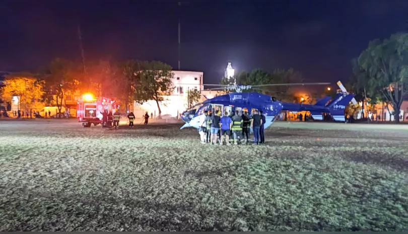 helicópterro sanitario chacabuco