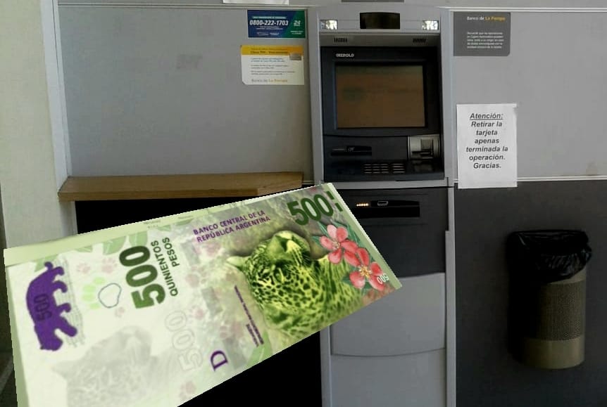 billetes de 500 por cajero