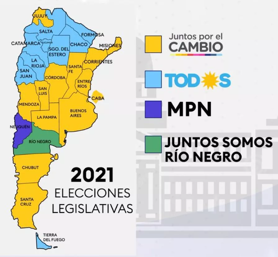 mapa provincias elecciones 2021