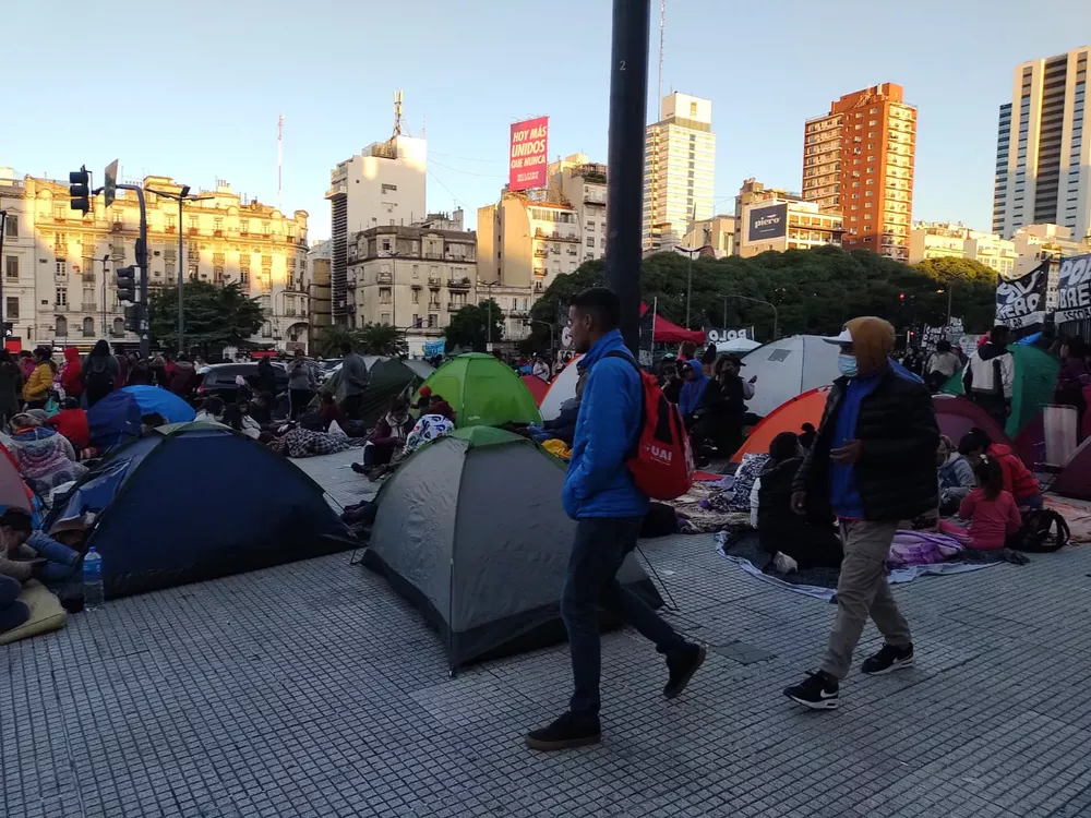 acampe piquetero propia