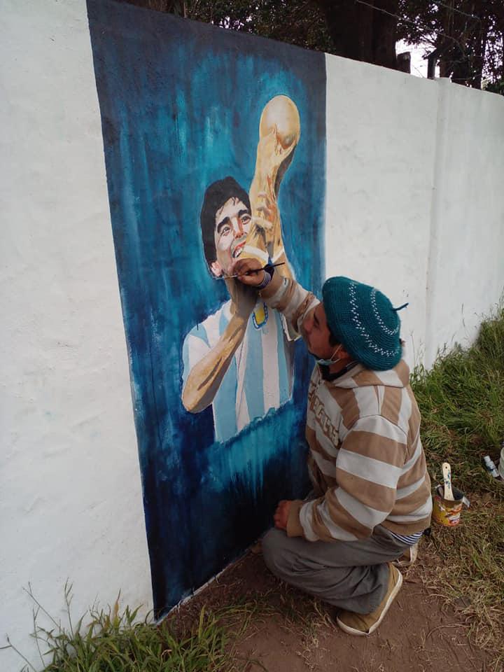 Mural Maradona Parera 1