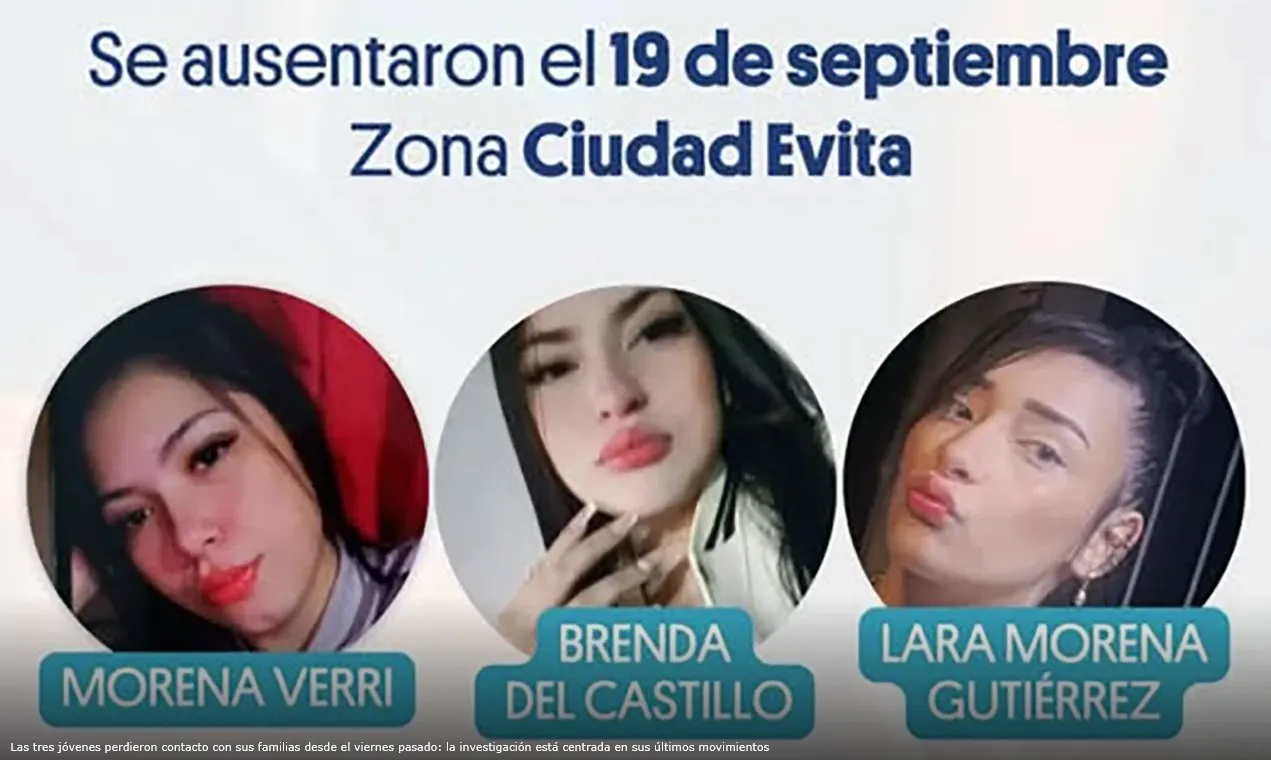 3 chicas desaparecidas