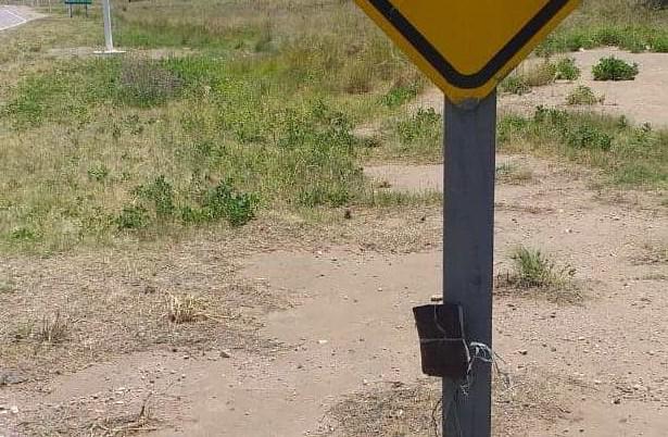 billetera señal de tránsito