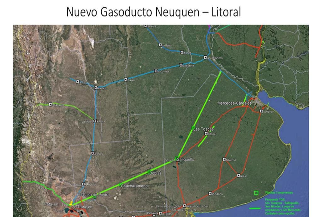 VACA MUERTANUEVO GASODUCTO NEUQUEN LITORAL