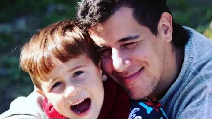 Lucio con su papá