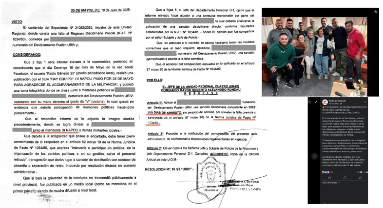 policia con Di Napoli