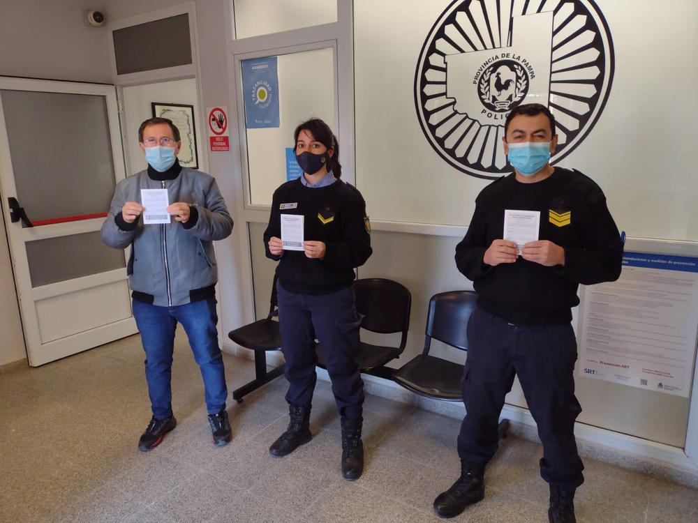 policia Realicó vacunada