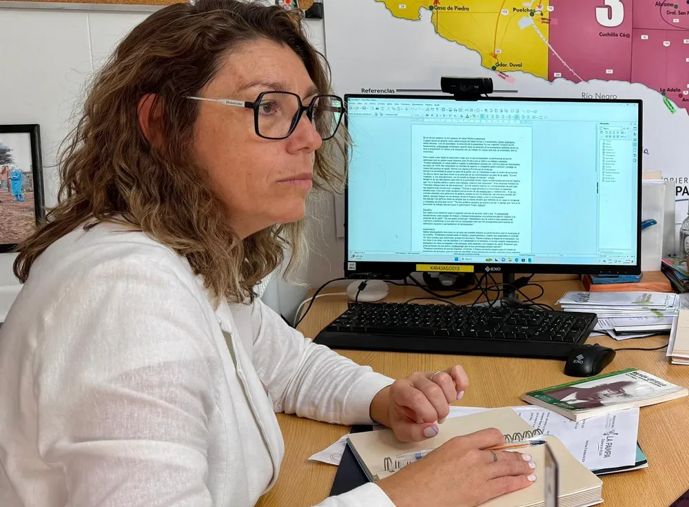 Cintia Zalabardo, subsecretaria de Salud Social y Comunitaria de La Pampa.