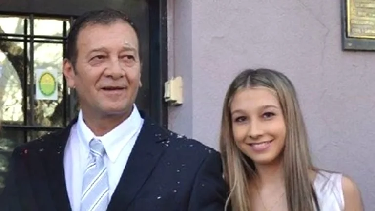 nahir con su papá