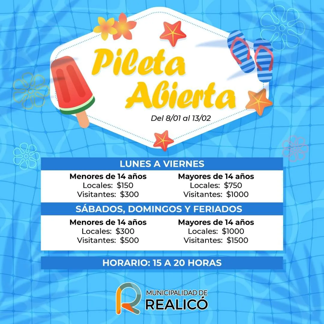 pileta abierta horarios