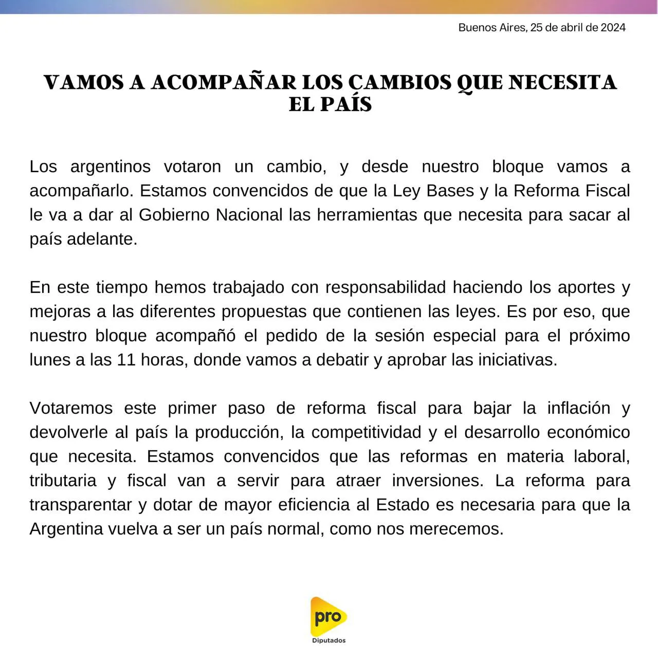 diputados pro ley base