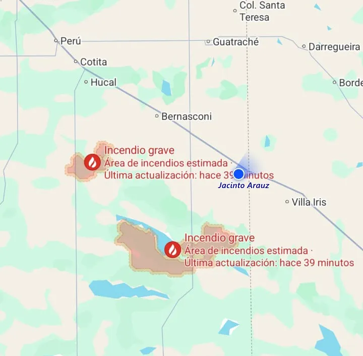 incendios mapa