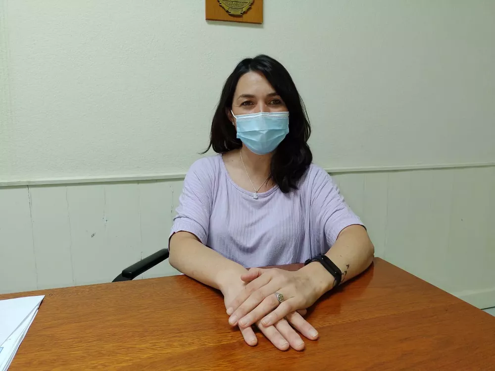 Magalí Vallejos en la intendencia