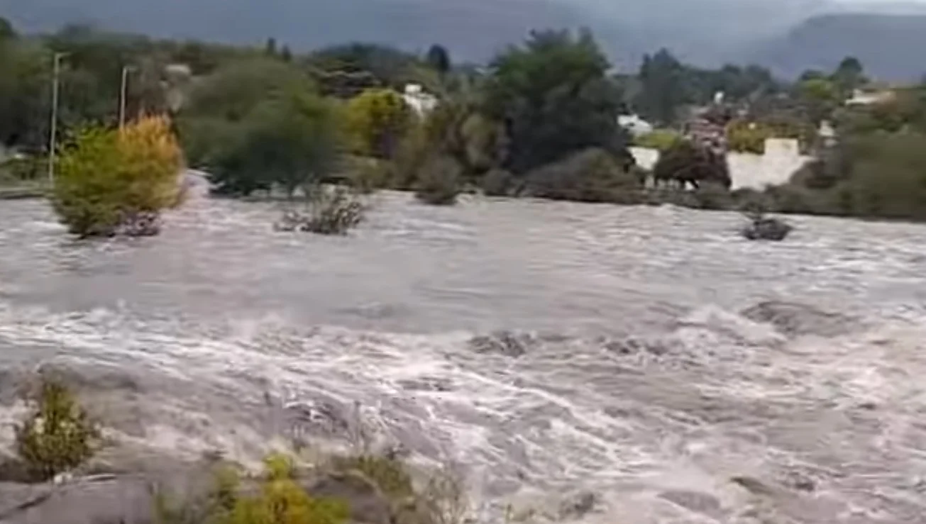 PUENTE DESBORDADO CURA BROCHERO INUNDACIONES