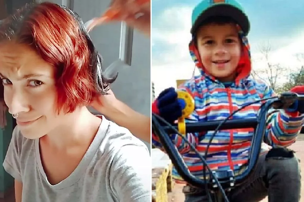 madre de Lucio tiñiendose