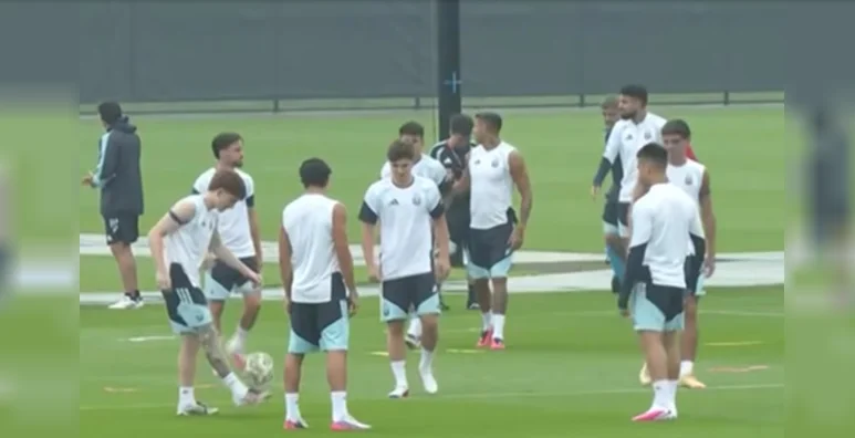 Argentina entrenamiento lluvia