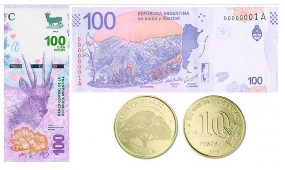 billetes y monedas nuevas