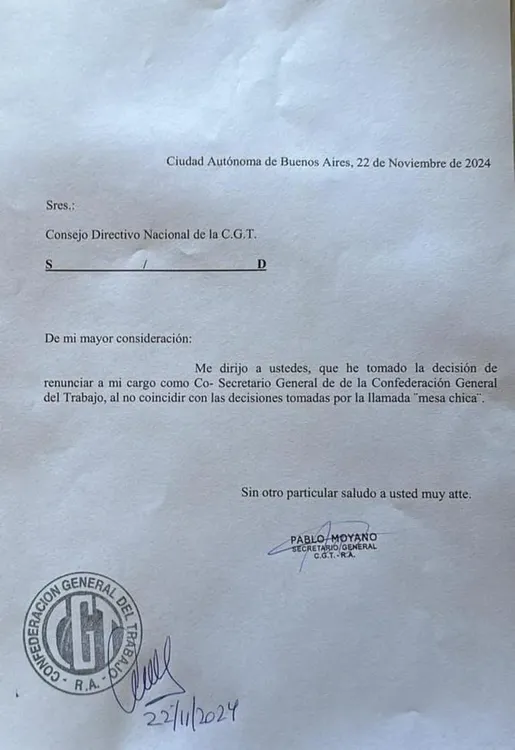 renuncia pablo moyano