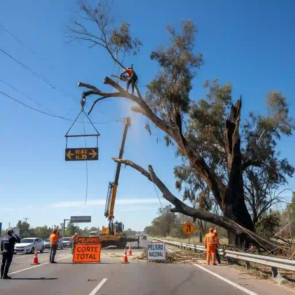 corte de arbol vialidad nacional c
