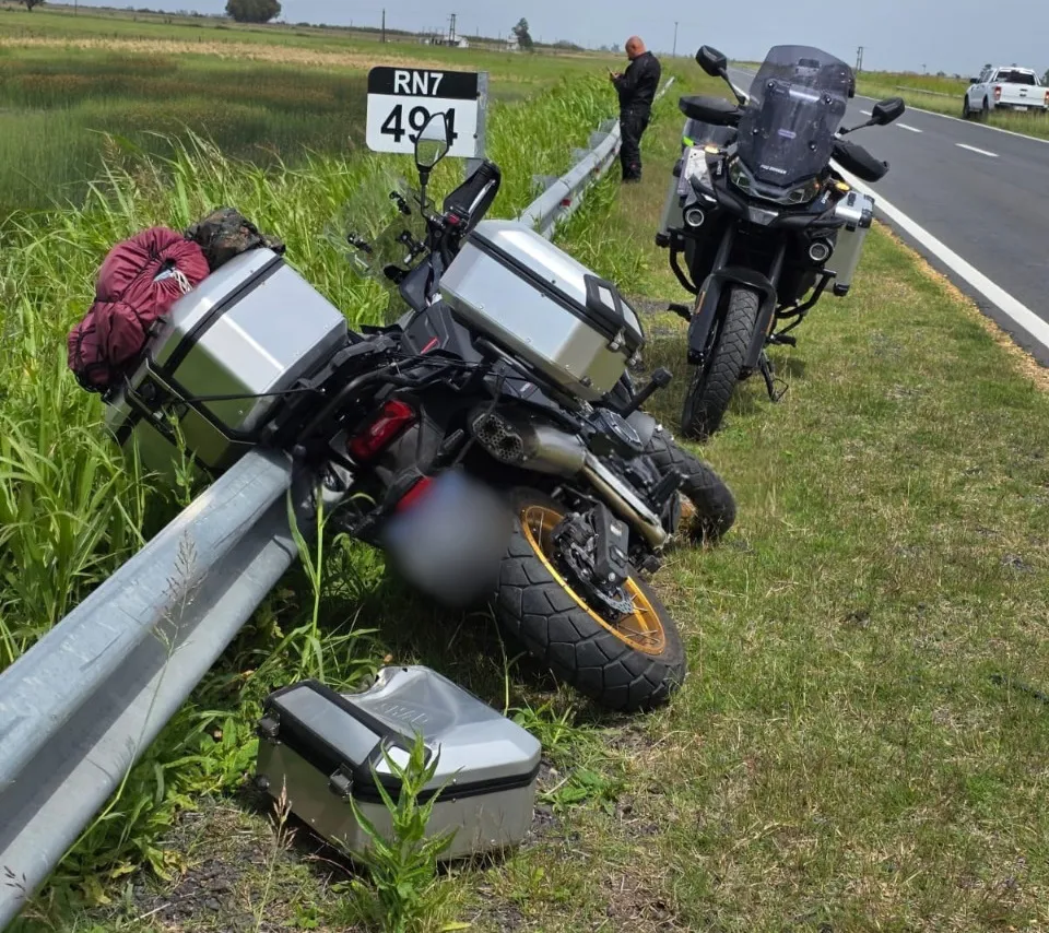 MOTO MUERTO RUTA 7 5