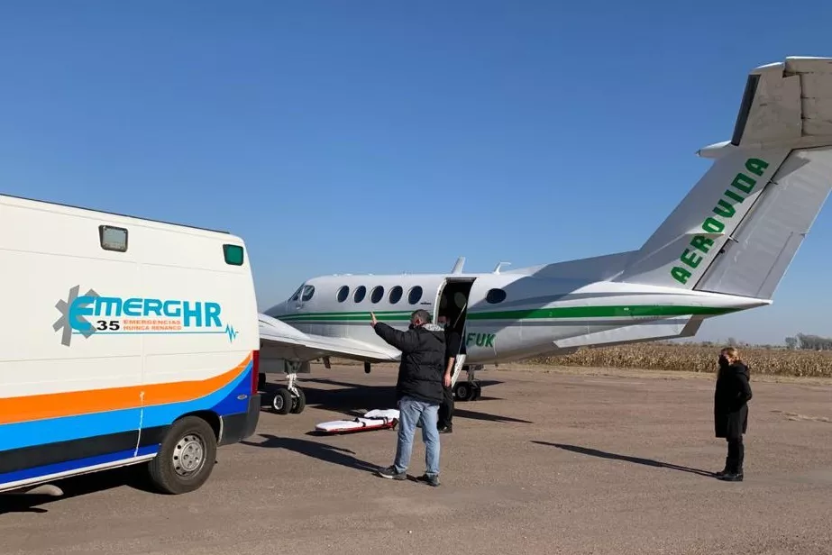 avion sanitario traslado evacuacion realico