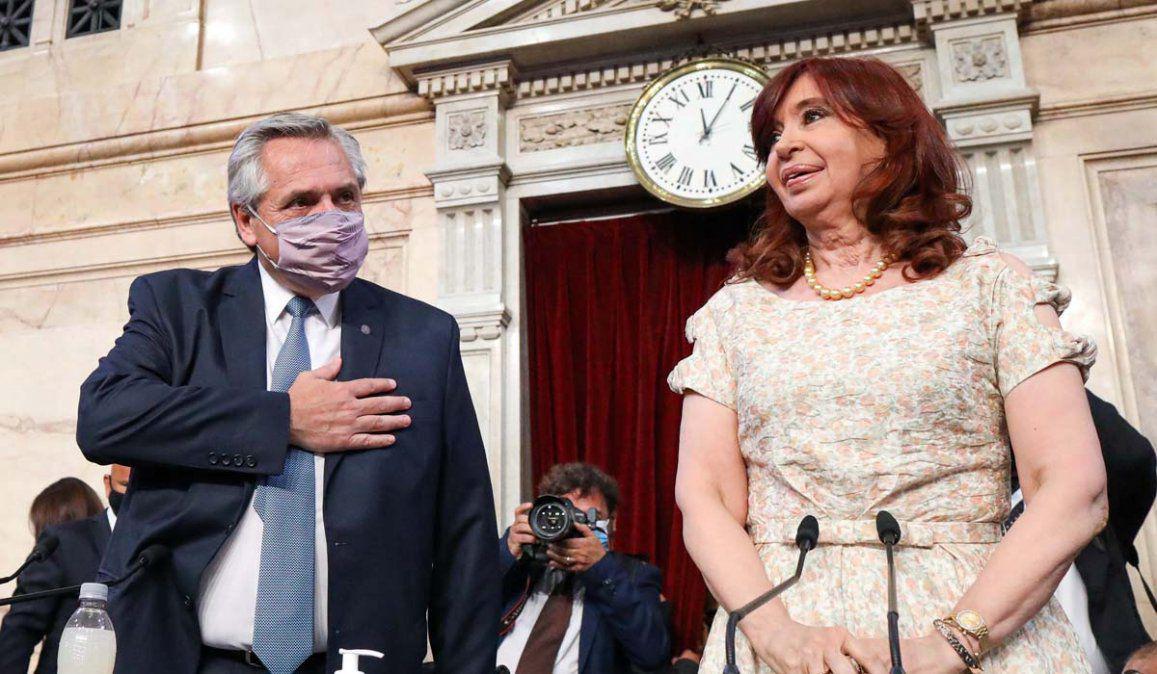 Alberto y Cristina Senado